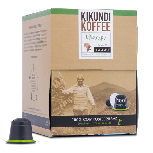Cups | espresso | dispenserdoos met 100 capsules