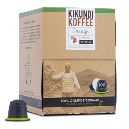Cups | espresso | dispenserdoos met 100 capsules