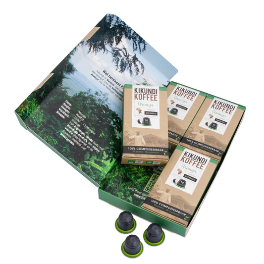 Cups | espresso | brievenbuspakket met 40 capsules